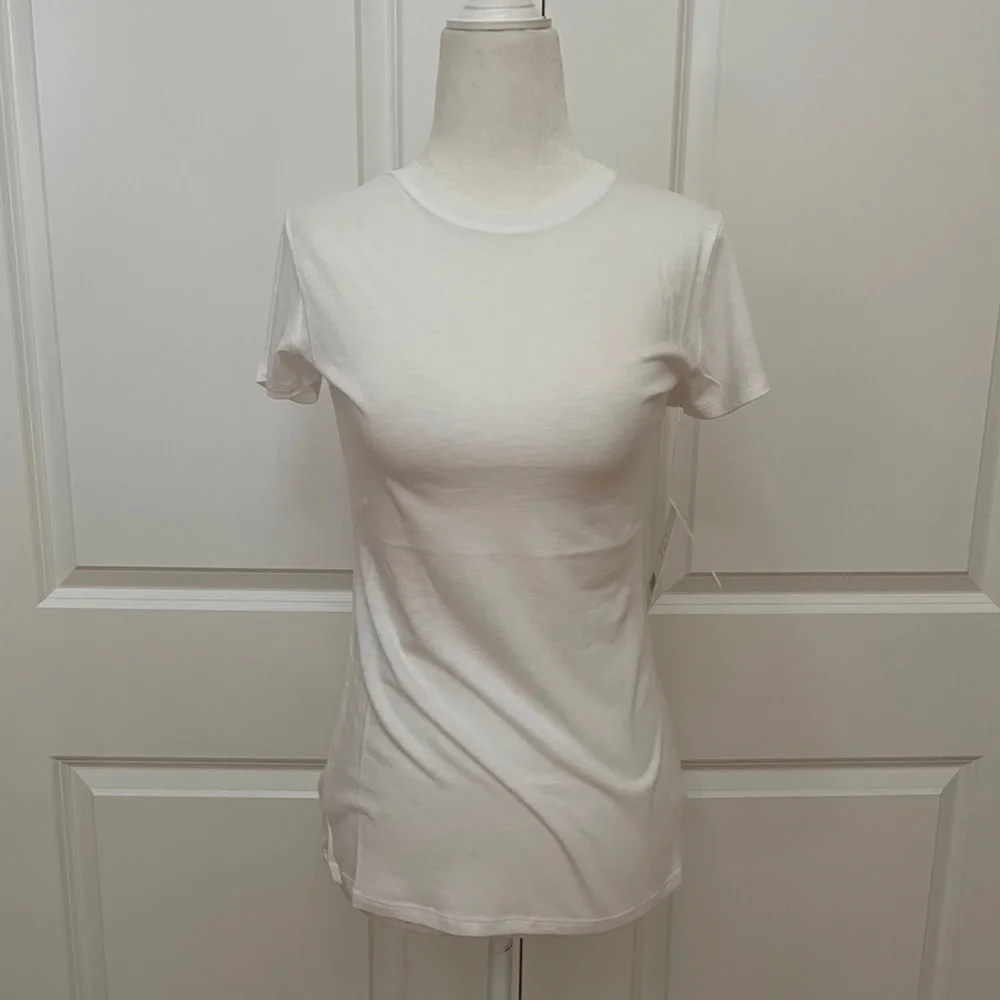 White Little Boy V-Neck T-shirt from Vince - Picture 8 of 14